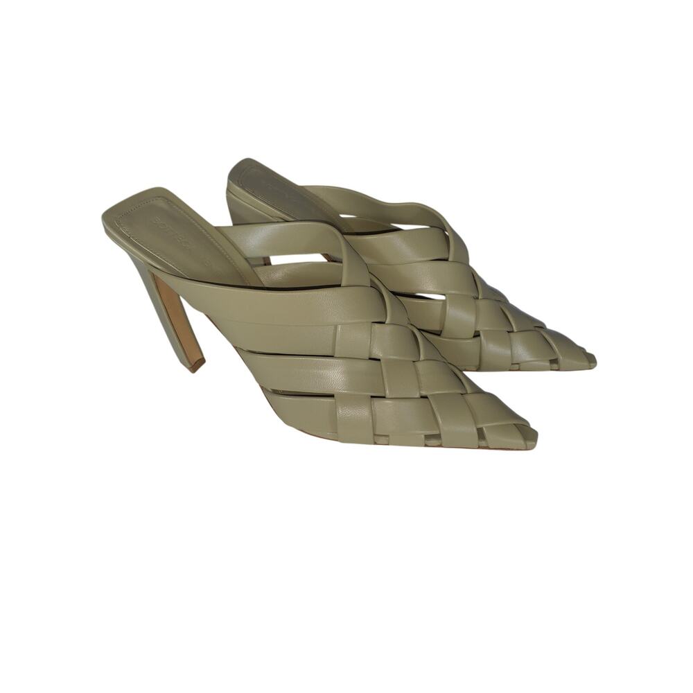 Bottega Veneta Woven Travertine Alfie Mule Pump Size 39 / US 9 - Picture 3 of 6
